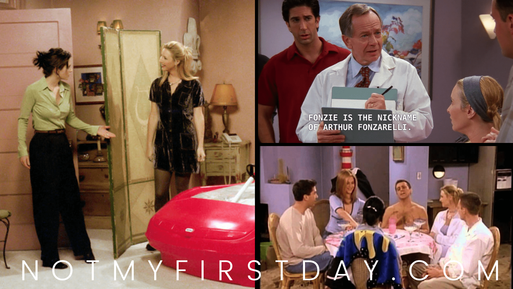 Happy Days on Friends with Three’s Company | Retro Show References