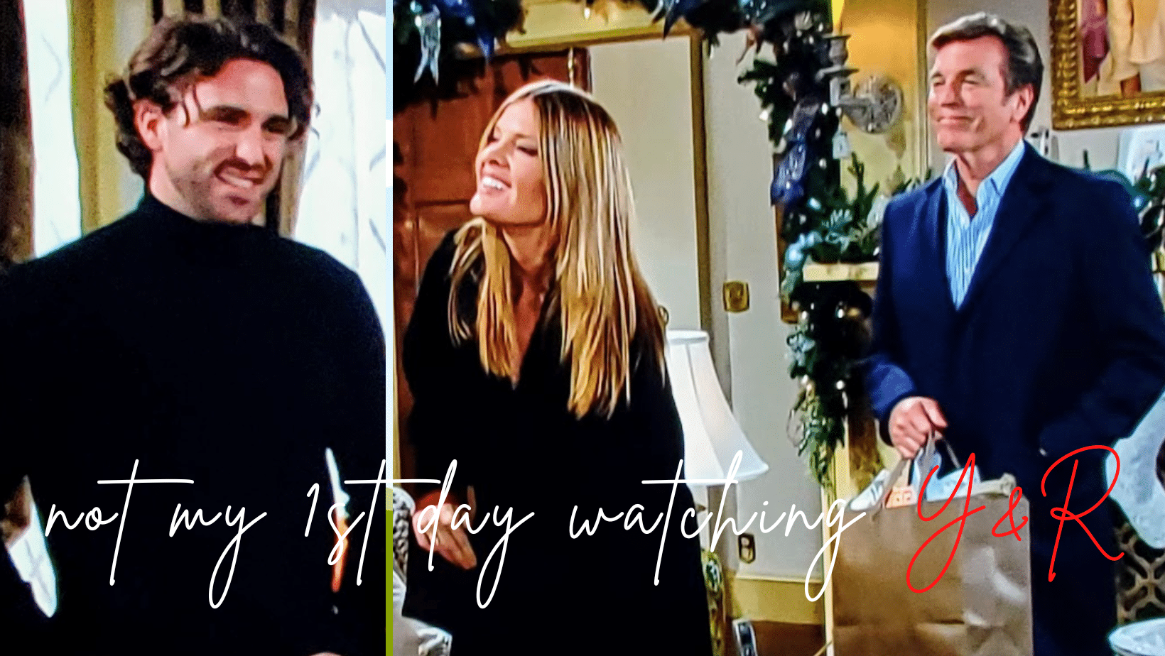 Chance, Phyllis, & Jack on The Young & the Restless, Christmas 2021.