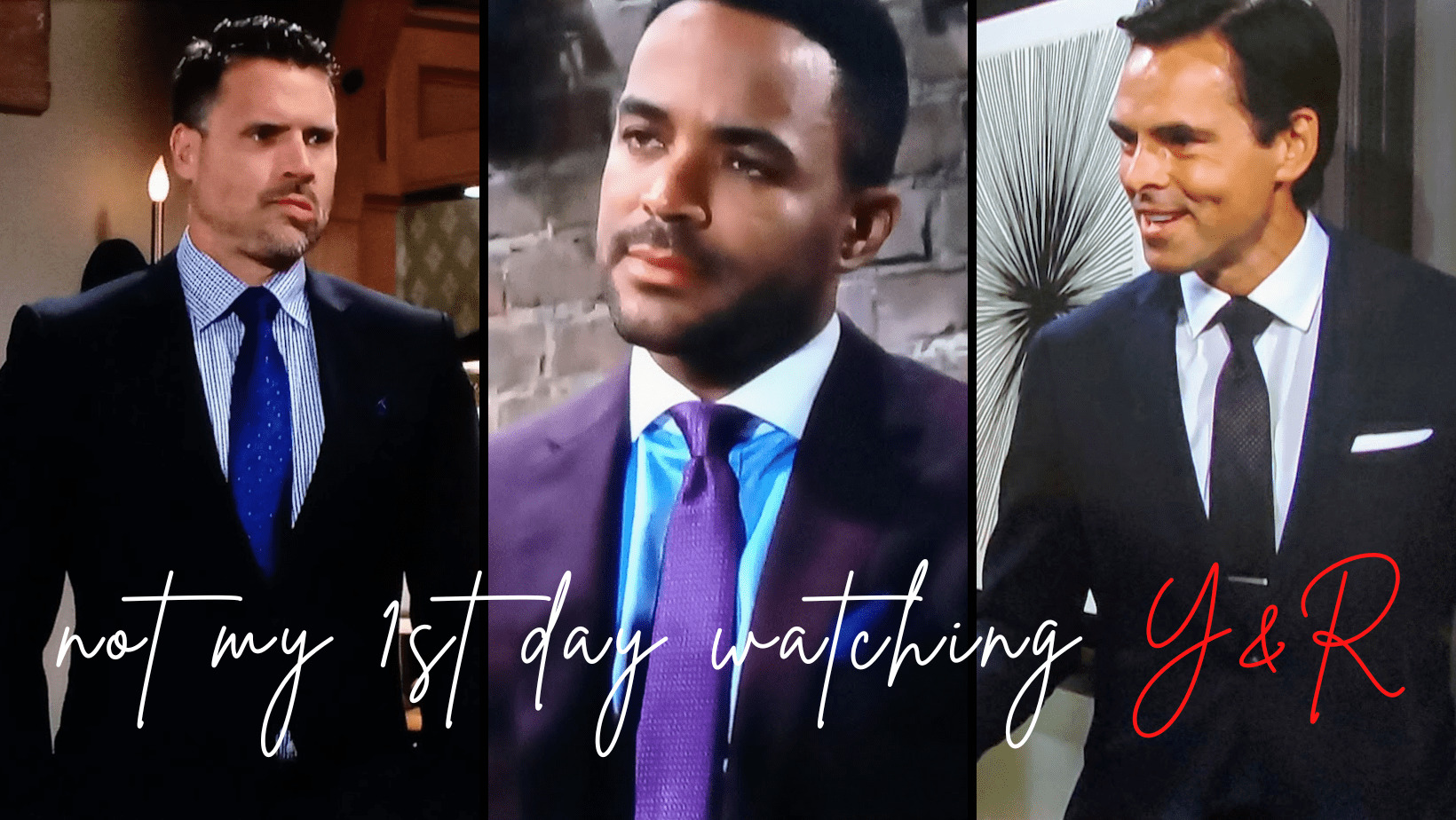 Nick Newman, Nate Hastings, & Billy Abbott, COOs in suits on Y&R
