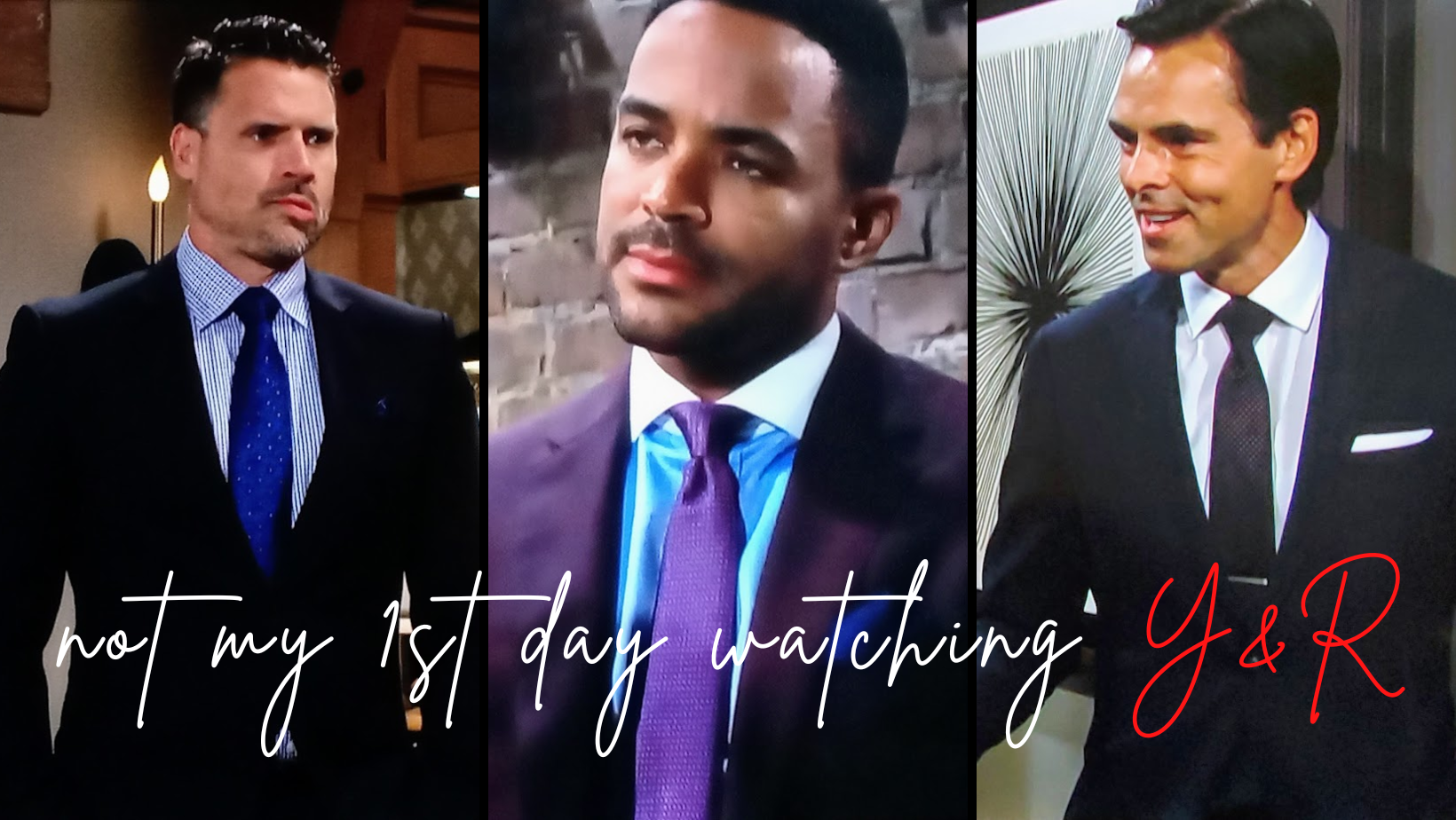 Nick Newman, Nate Hastings, & Billy Abbott, COOs in suits on Y&R