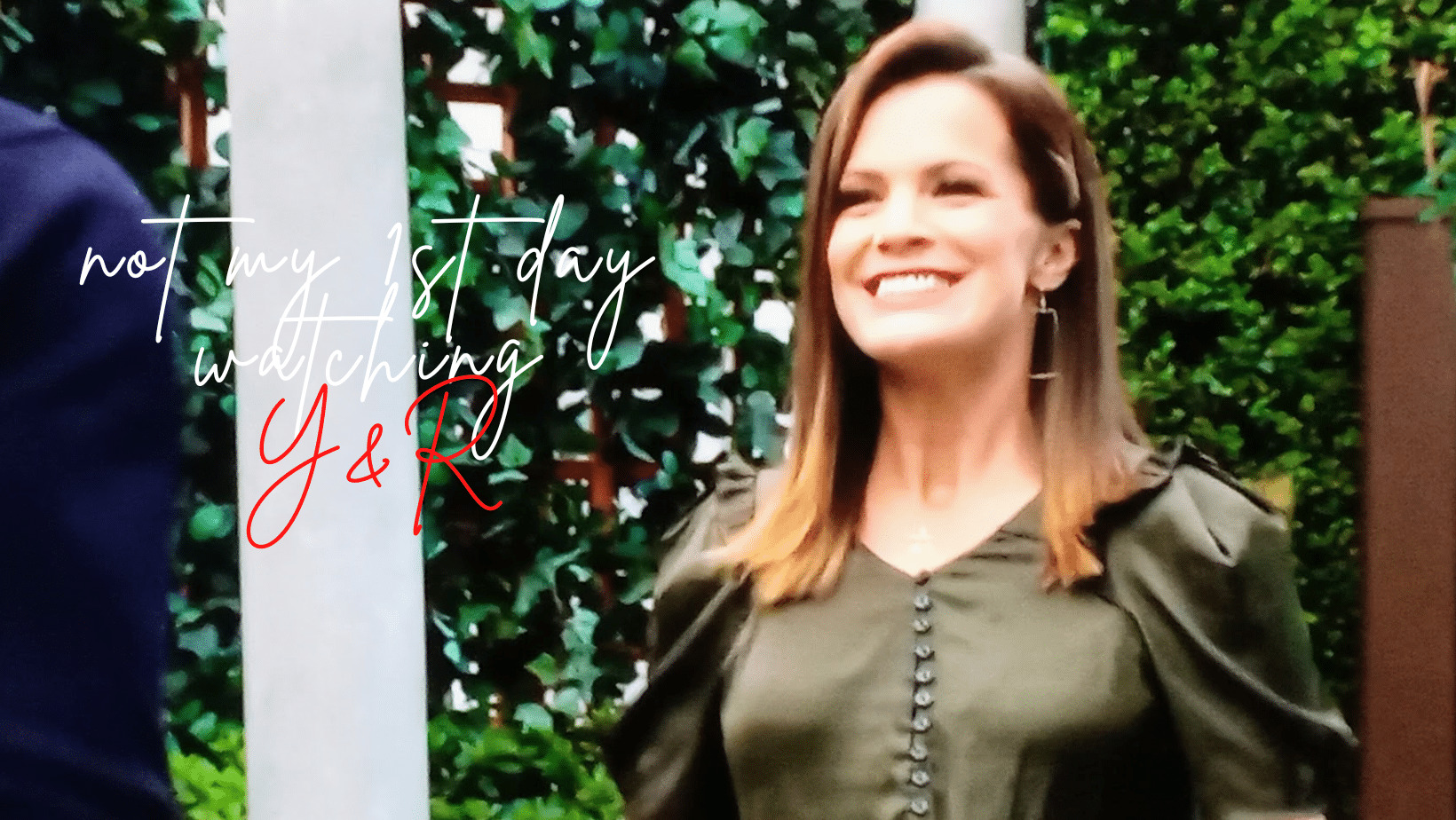 Chelsea Lawson in Chancellor Park, Y&R.