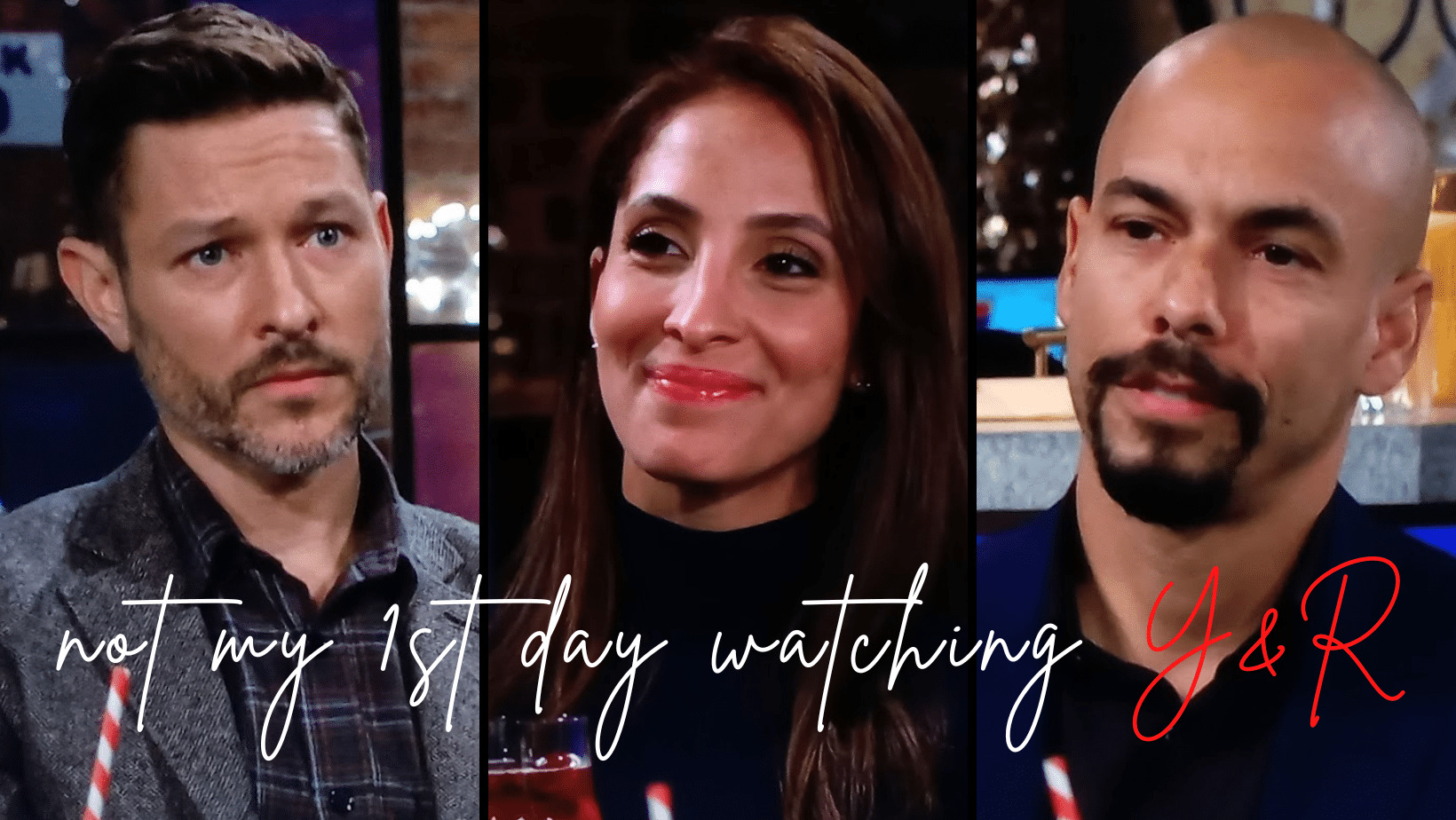 Daniel Romalotti, Lily Winters, & Devon Hamilton do business on Y&R.