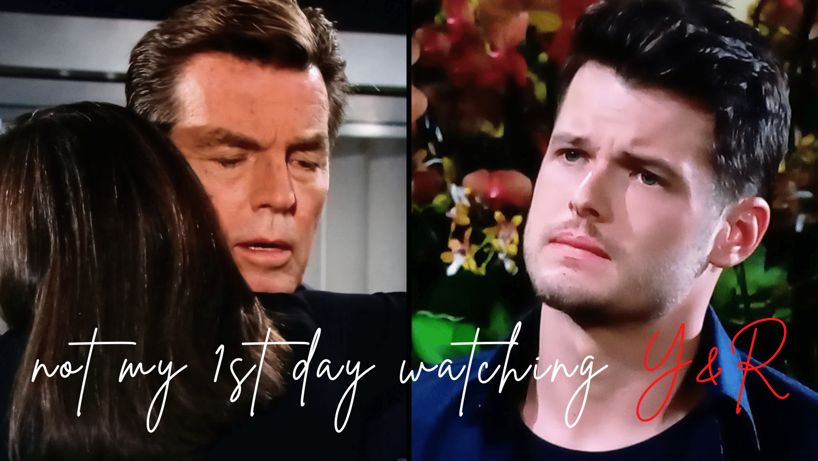 Jack Abbott hugs Diane Jenkins, Kyle Abbotts mother on Y&R.