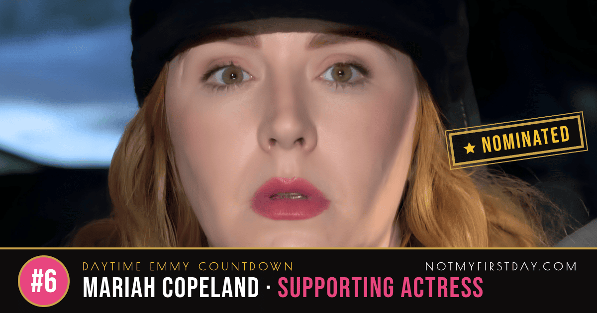 Y&R's Mariah Copeland by Camryn Grimes. Daytime Emmy.